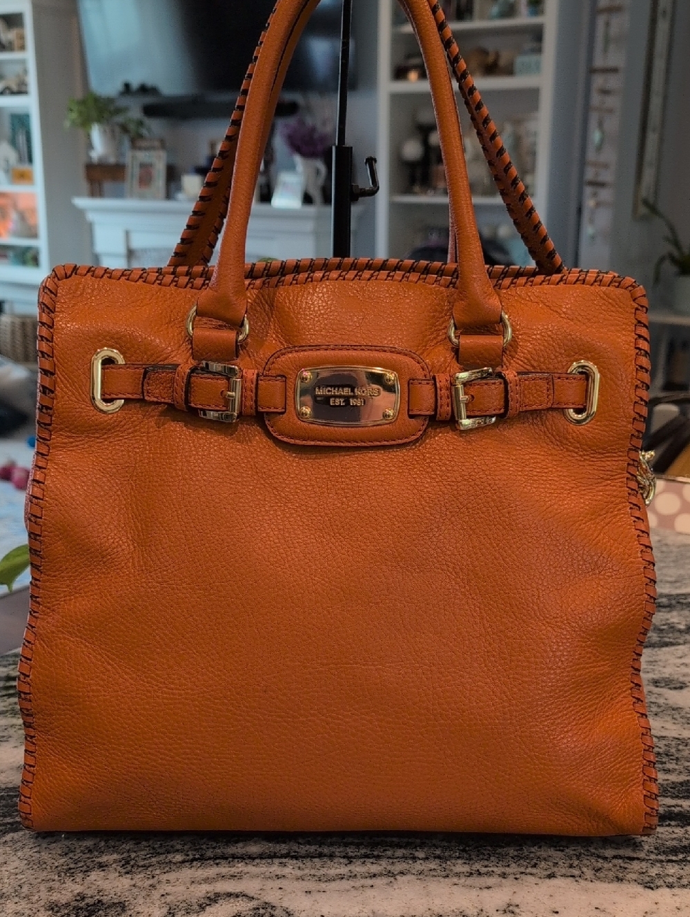 Michael Kors Tangerine Hamilton East West Satchel